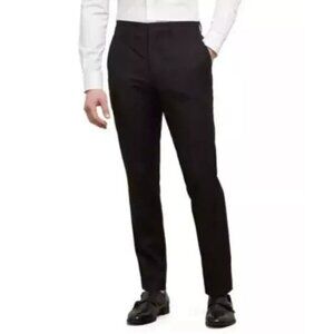 NEW Kenneth Cole Reaction Men's 34x30 Black Slim Fit Performance Pants